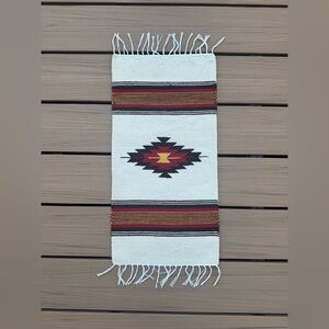 Vintage Wool Southwestern Zapotec Style Design Wall Hanging Accent Piece 2ft/1ft